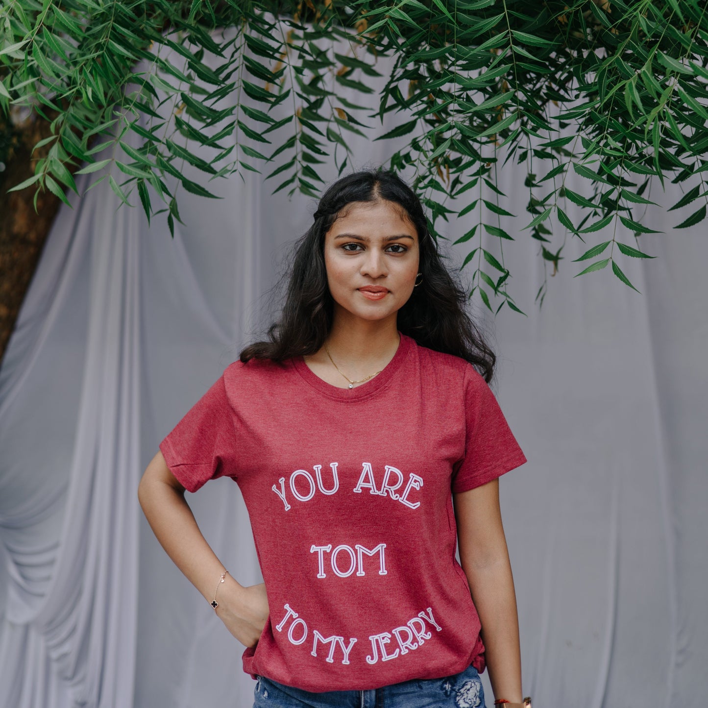 Tom and Jerry Cherry Red T-shirt