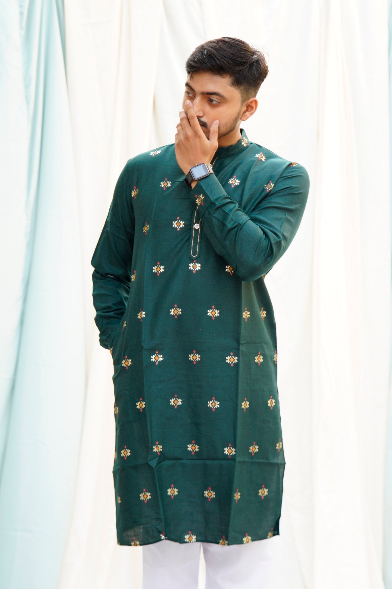 Sohni Mahiwal Green Ethnic Set