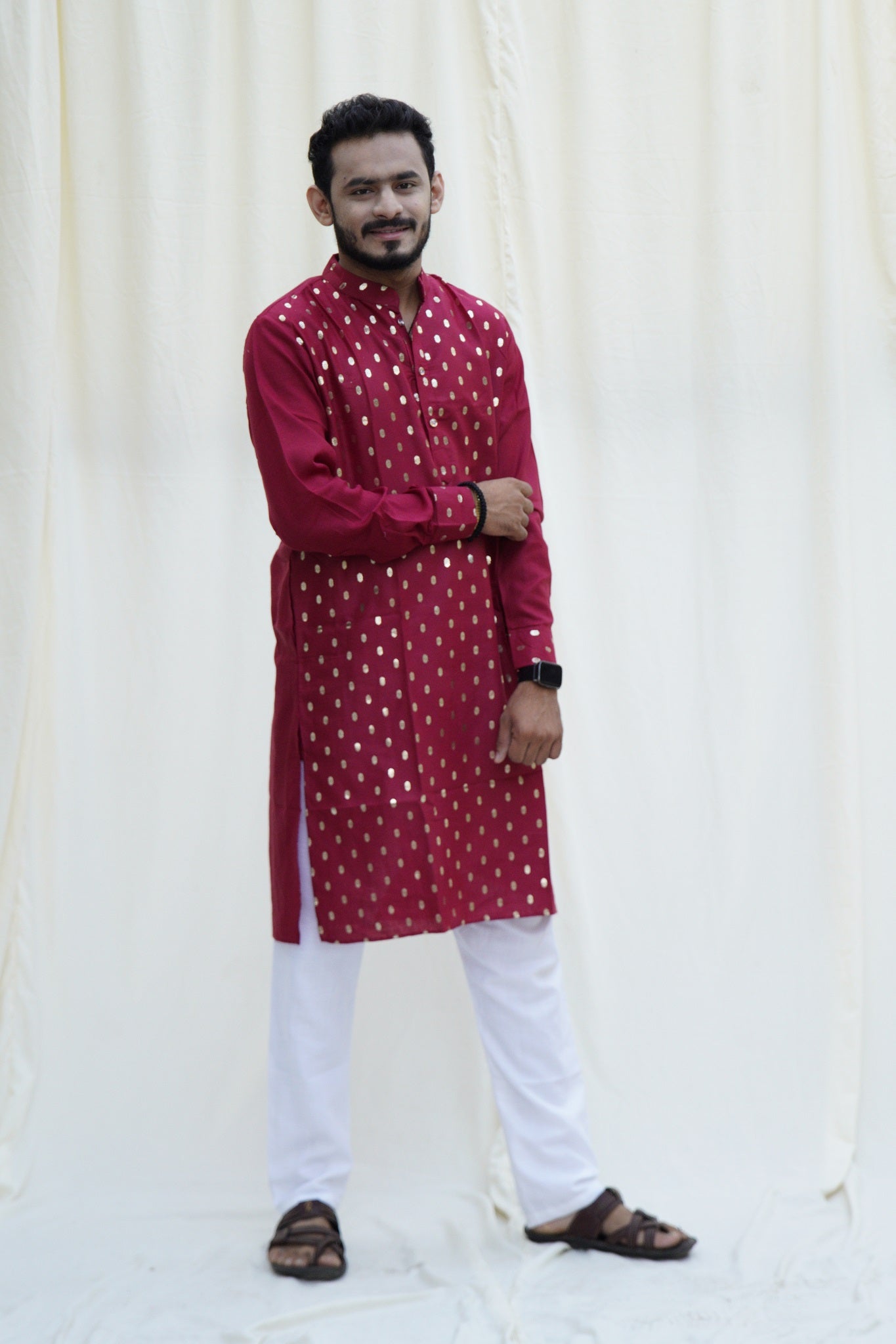 Jodha Akbar Maroon Ethnic Set