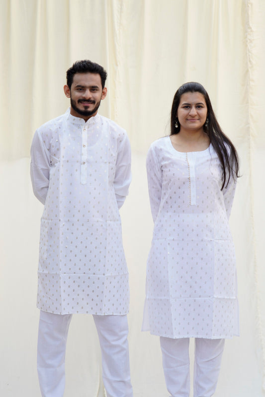 Jodha Akbar White Ethnic Set