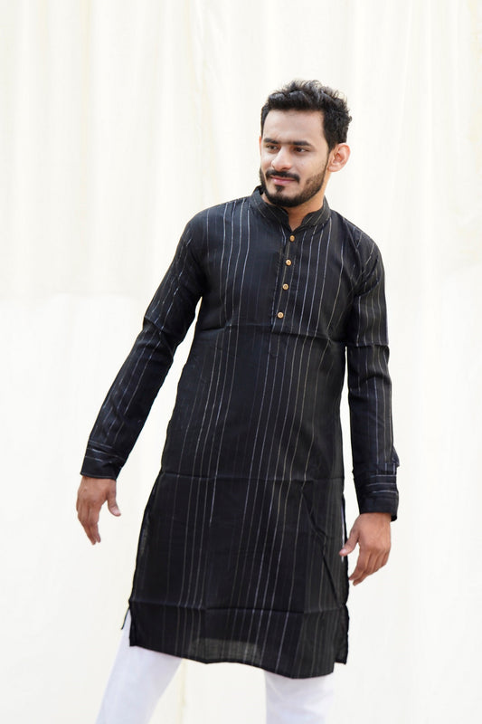 Shah Jahan Mumtaz Black Ethnic Set