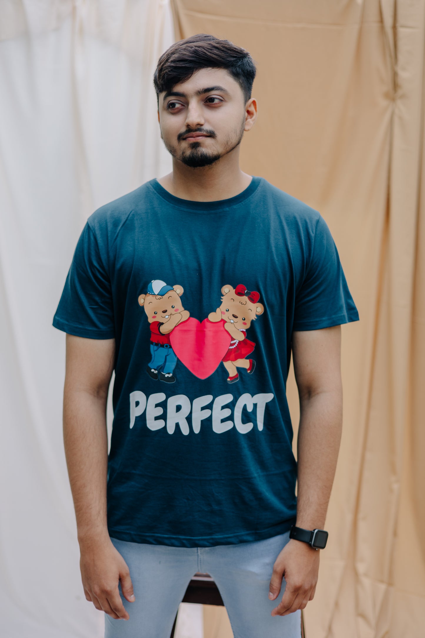 Perfect Pair Petrol Blue T-shirt