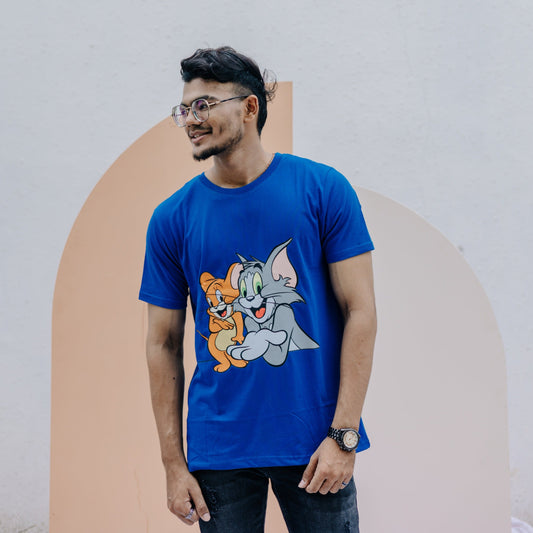 Tom and Jerry Sapphire Blue T-shirt