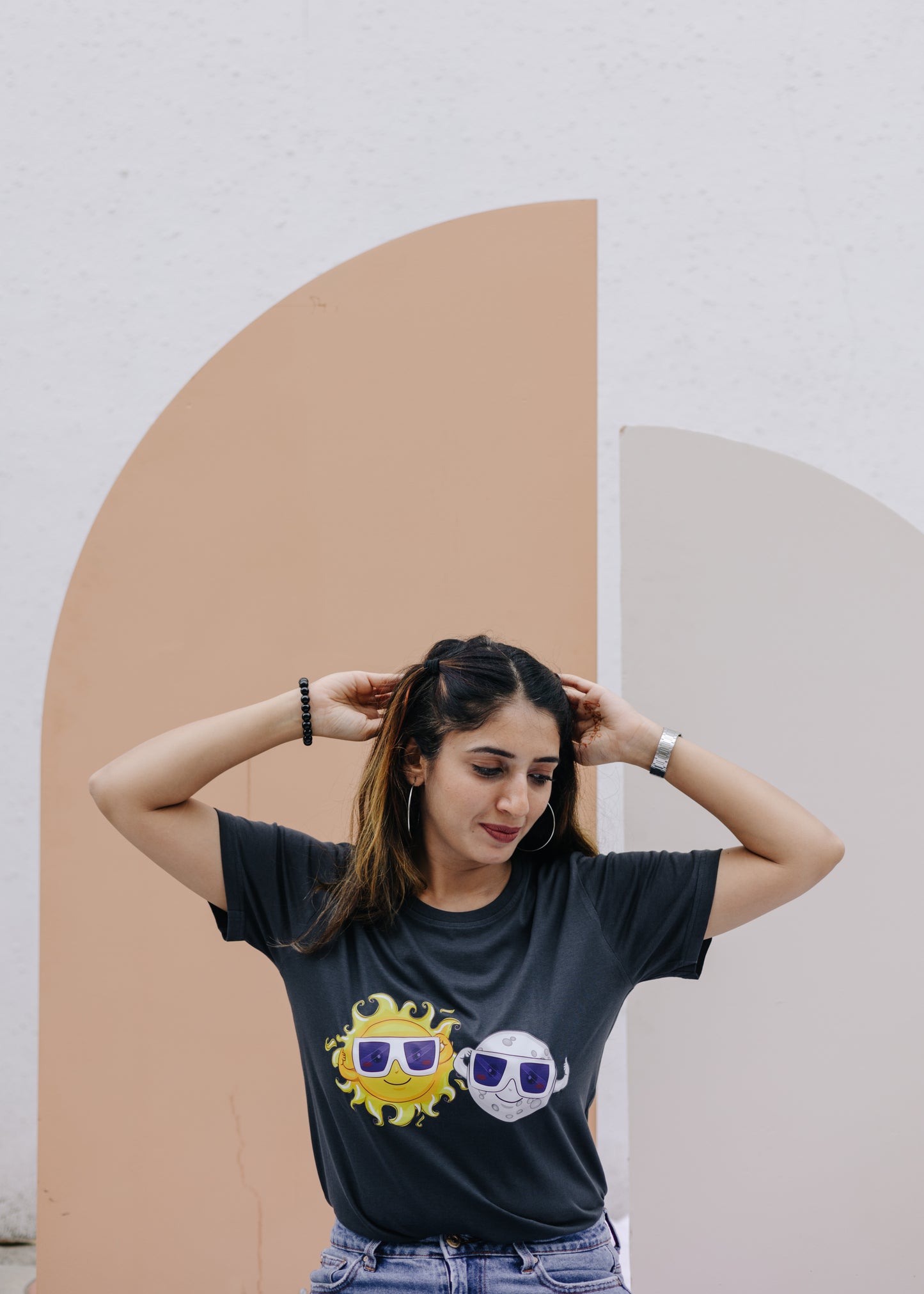 Sun Moon Asphalt Grey T-shirt