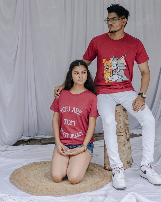 Tom and Jerry Cherry Red T-shirt