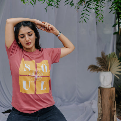 Soul Mate Berry Mauve T-shirt