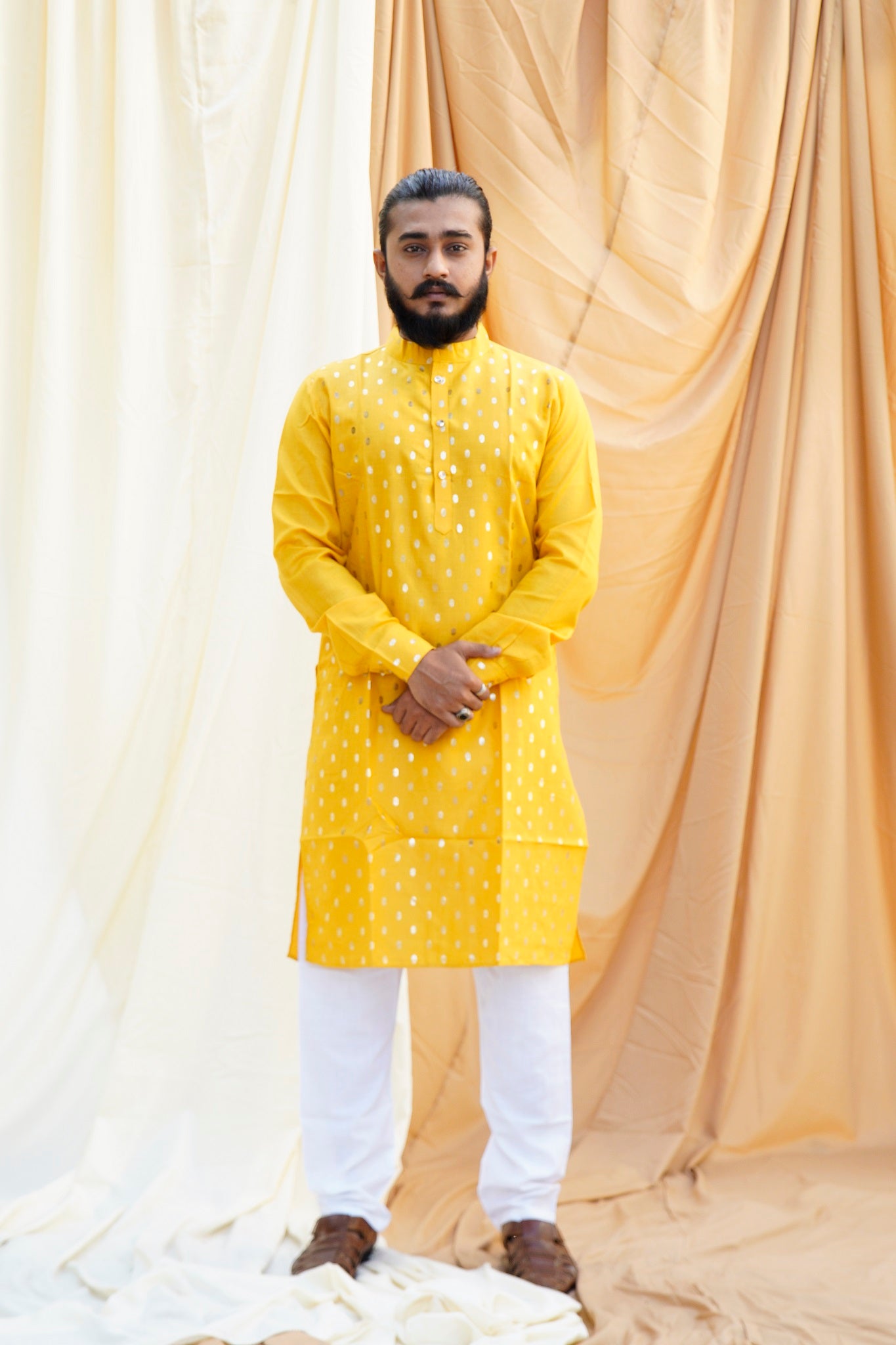 Jodha Akbar Yellow Ethnic Set