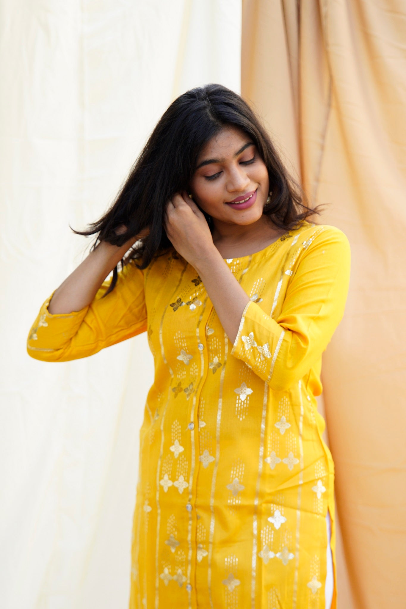 Bajirao Mastani Yellow Ethnic Set