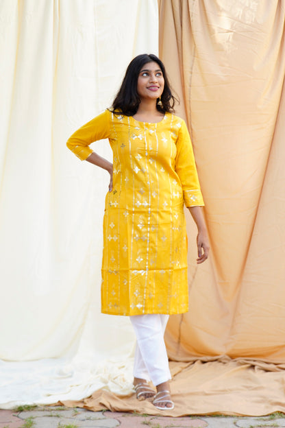 Bajirao Mastani Yellow Ethnic Set