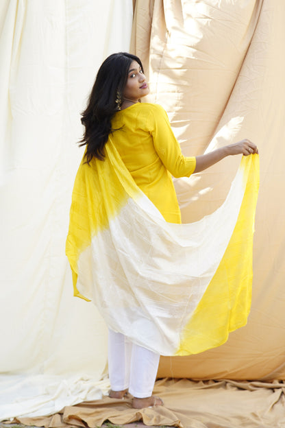 Heer Ranjha Yellow Ethnic Set