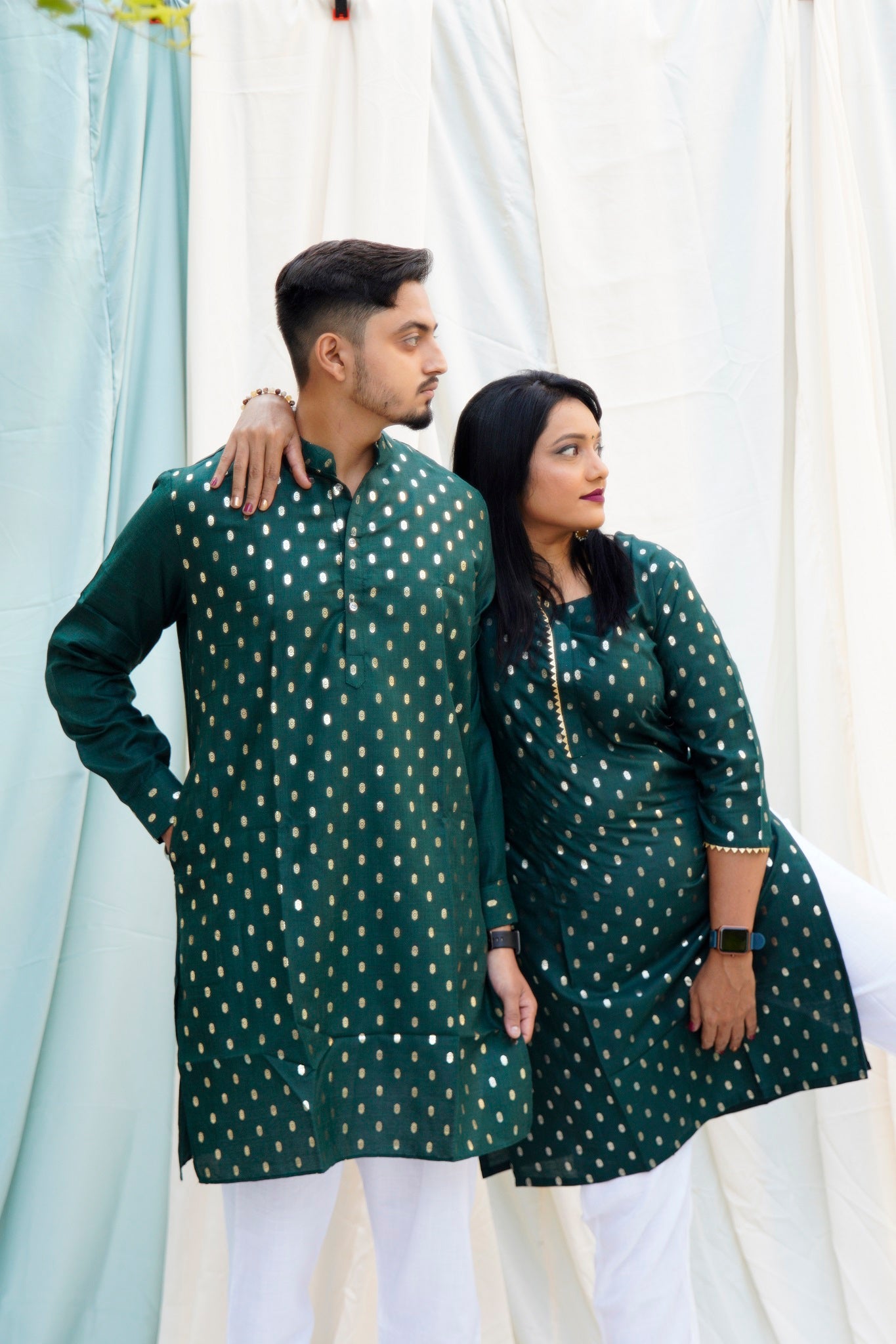 Jodha Akbar Green Ethnic Set