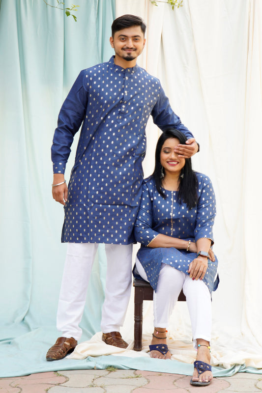 Jodha Akbar Blue Ethnic Set