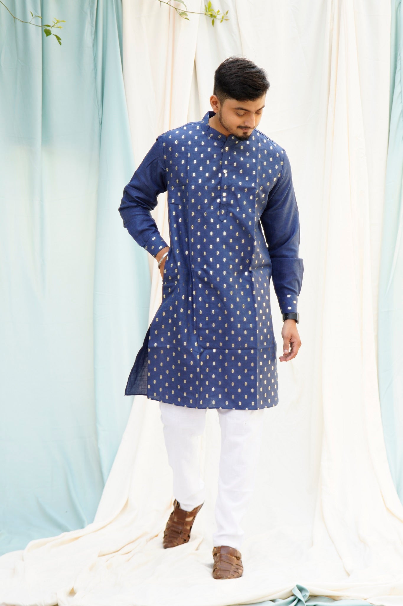 Jodha Akbar Blue Ethnic Set