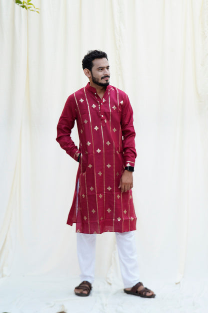 Bajirao Mastani Maroon Ethnic Set