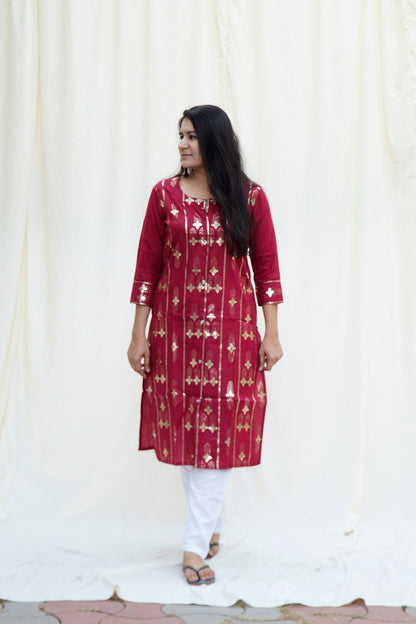 Bajirao Mastani Maroon Ethnic Set